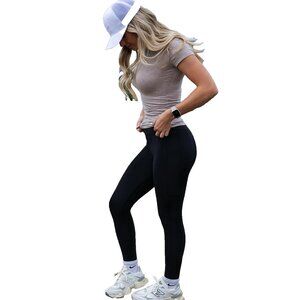 Sweetflexx Women's Resistance Leggings with Pockets Black Size 12